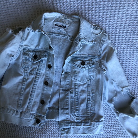 LF Jackets & Blazers - Distressed LF Carmar Jean Jacket